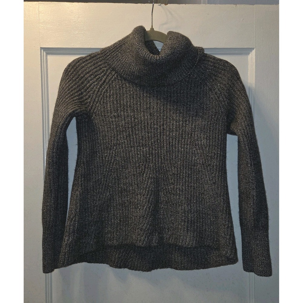 Banana Republic Gray Ribbed Knit Turtleneck Pullover Sweater Women's S